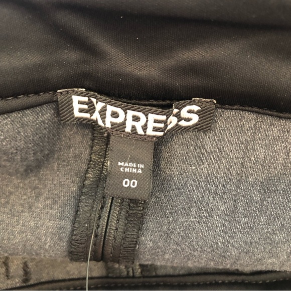 Express Faux Leather Pockets  A-line Mini Skirt Black - Picture 6 of 6